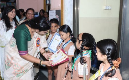 मुंबई पब्लिक स्कूलमध्ये प्रवेशोत्सव उत्साहात; चिमुकल्यांचे मान्यवरांकडून स्वागत