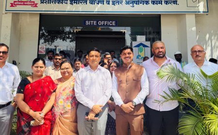 नवीन प्रशासकीय इमारतीचा प्रकल्प वेळेत व गुणवत्तेसह पूर्ण करा – महापौर रवि लांडगे