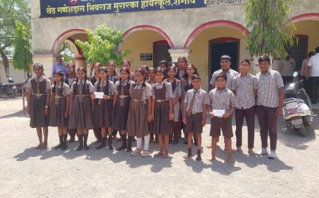 सेठ ग.भि. मुरारका हायस्कूलमध्ये डॉ. बाबासाहेब आंबेडकर जयंती उत्साहात साजरी