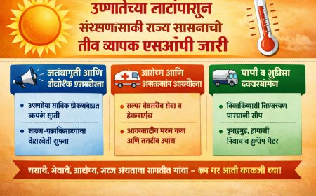उष्णतेच्या लाटांपासून संरक्षणासाठी राज्य शासनाचे तीन व्यापक एसओपी जारी