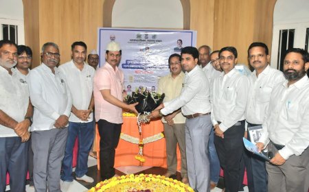 मंत्री प्रकाश आबिटकर यांच्या हस्ते ‘गोदा ते नमदा’ पदयात्रेसाठी दूधगंगा जलकलश पूजन