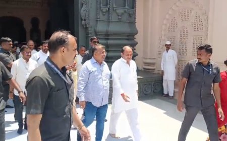 भाजपा प्रदेशाध्यक्ष रवींद्र चव्हाण यांनी घेतले श्री संत गजानन महाराजांच्या समाधीचे दर्शन