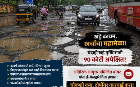 खड्डे कायम, ९० कोटींचा पुन्हा महामेळा’; मुंबई महापालिकेवर अमोल मातेले यांचा भ्रष्टाचाराचा आरोप