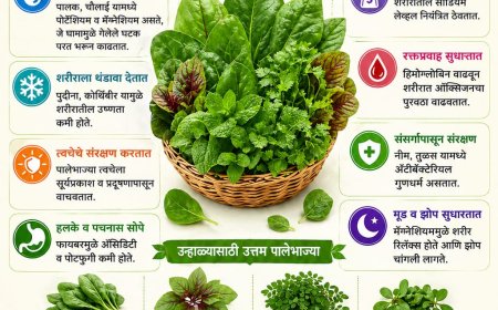 आरोग्य विशेष: उन्हाळ्यात पालेभाज्या ठरतात शरीरासाठी वरदान
