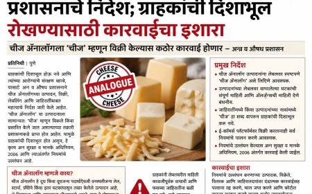चीज अॅनालॉगबाबत अन्न व औषध प्रशासनाचे निर्देश; ग्राहकांची दिशाभूल रोखण्यासाठी कारवाईचा इशारा