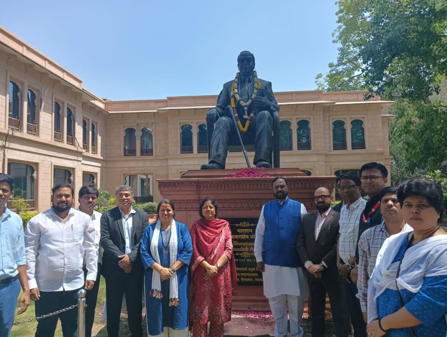 राजधानीत डॉ. बाबासाहेब आंबेडकर यांच्या १३५ व्या जयंतीनिमित्त अभिवादन