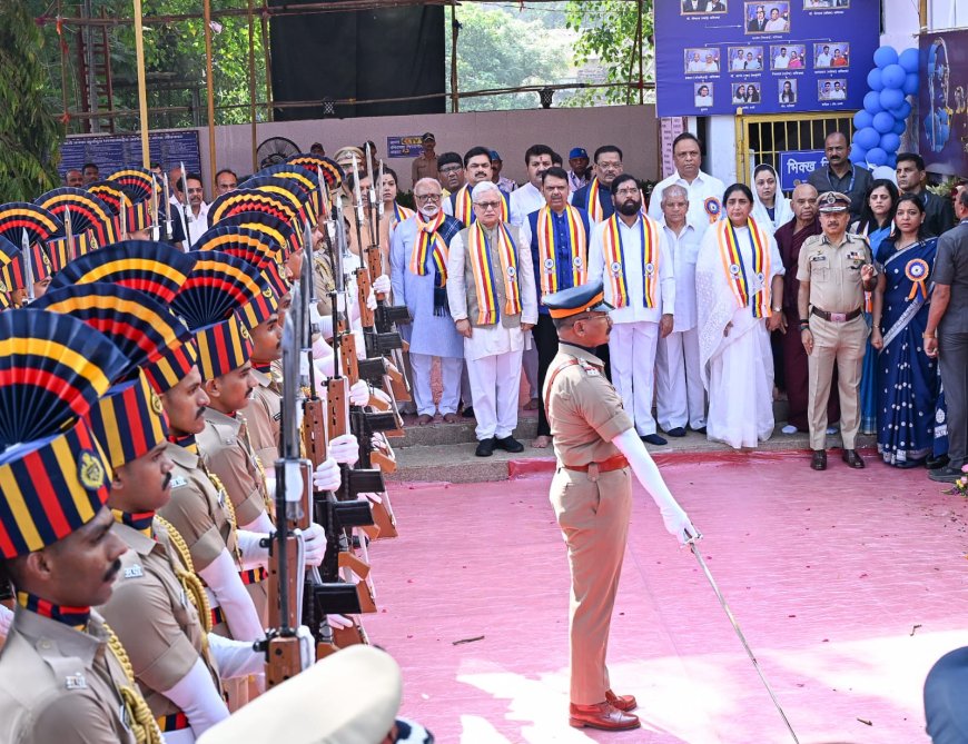 चैत्यभूमीवर डॉ. बाबासाहेब आंबेडकर जयंतीनिमित्त लाखोंची गर्दी; “जय भीम”च्या घोषणांनी परिसर दुमदुमला