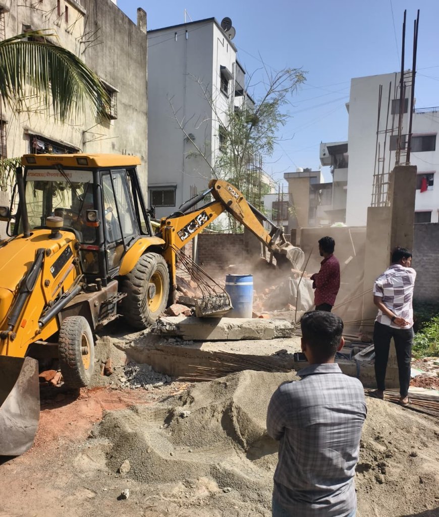 तीन दिवसांत ४५ हजार चौरस फूट अतिक्रमण हटवले; पिंपरी चिंचवड महानगरपालिका ची धडक कारवाई