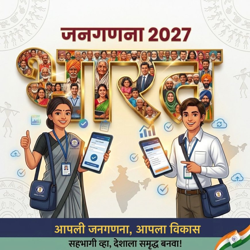 डिजिटल जनगणना २०२७: नागरिकांच्या माहितीची १००% गोपनीयता; स्वगणनेला १ मेपासून सुरुवात