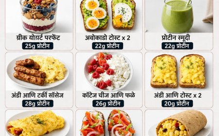 हाय प्रोटीन ब्रेकफास्ट – निरोगी दिवसाची स्मार्ट सुरुवात; जाणून घ्या प्रोटीनयुक्त नाश्त्याचे फायदे
