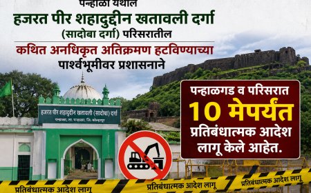 पन्हाळगड परिसरात १० मेपर्यंत प्रतिबंधात्मक आदेश लागू; अतिक्रमण हटविण्याच्या पार्श्वभूमीवर प्रशासन सतर्क