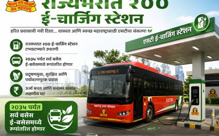 एसटी महामंडळ उभारणार राज्यभरात २०० ई-चार्जिंग स्टेशन; २०३५ पर्यंत सर्व बसेस ई-बसेसमध्ये रूपांतरित होणार