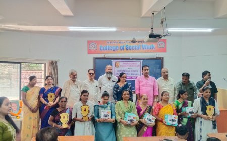 अंध महिलांसाठी आरोग्य तपासणी शिबिर व आदर्श माता पुरस्कार 2026 उत्साहात संपन्न