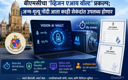 बीएमसीचा ‘व्हिजन एआय वॉल्ट’ प्रकल्प; जन्म-मृत्यू नोंदी आता काही सेकंदांत उपलब्ध होणार