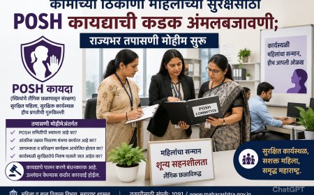 कामाच्या ठिकाणी महिलांच्या सुरक्षेसाठी POSH कायद्याची कडक अंमलबजावणी; राज्यभर तपासणी मोहीम सुरू