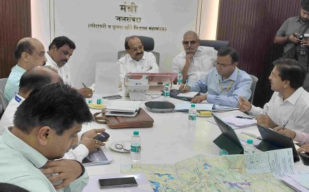 नदीजोड प्रकल्पांची कामे गतीने पूर्ण करा; मंत्री राधाकृष्ण विखे पाटील यांचे निर्देश