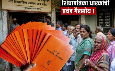 ५ किलो राशनसाठी गरीबांची फरफट; फिंगरप्रिंट न लागल्याने लाभार्थ्यांना अडचणी, नागरिकांमध्ये नाराजी