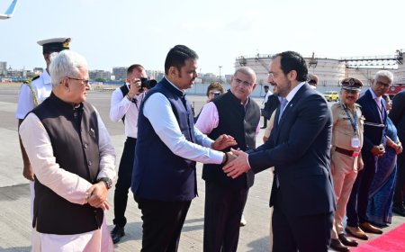 सायप्रसचे राष्ट्राध्यक्ष निकोस क्रिस्टोडोलाइड्स यांचे मुंबईहून दिल्लीकडे प्रयाण