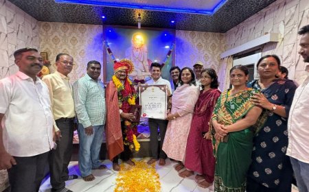 पद्मश्री रघुवीर खेडकर यांचे संगमनेरमध्ये जल्लोषात स्वागत; “हा तमाशा क्षेत्रातील प्रत्येक कलावंताचा सन्मान” – आमदार सत्यजीत तांबे