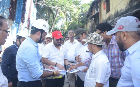 म्हाडाचे उपाध्यक्ष संजीव जयस्वाल यांची सिद्धार्थनगर-गोरेगाव आणि एसव्हीपी नगर पुनर्विकास प्रकल्पांची पाहणी; ३,७०० घरांच्या प्रकल्पांना गती
