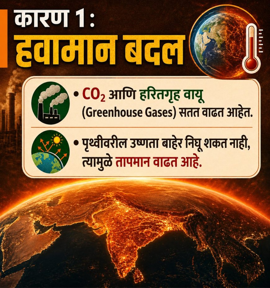 तापमानवाढीचा कहर : महाराष्ट्रासह १९ राज्यांतील वनक्षेत्रात घट; नागरिक, शेतकरी व जनावरांवर गंभीर परिणाम