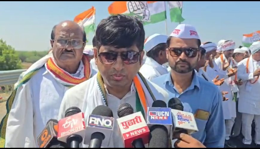 बुलढाण्यात ‘अन्नदाता संघर्ष पदयात्रा’; शेतकऱ्यांच्या मागण्यांसाठी 17 किमी पायी मोर्चा