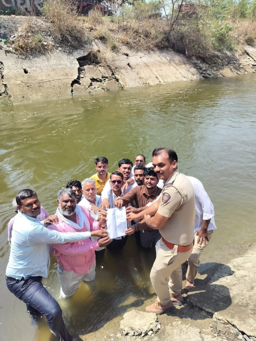 सिद्धेश्वर धरणाचे पाणी केळी पाझर तलावात सोडा; २७ गावांच्या शेतकऱ्यांचे जलसमाधी आंदोलन