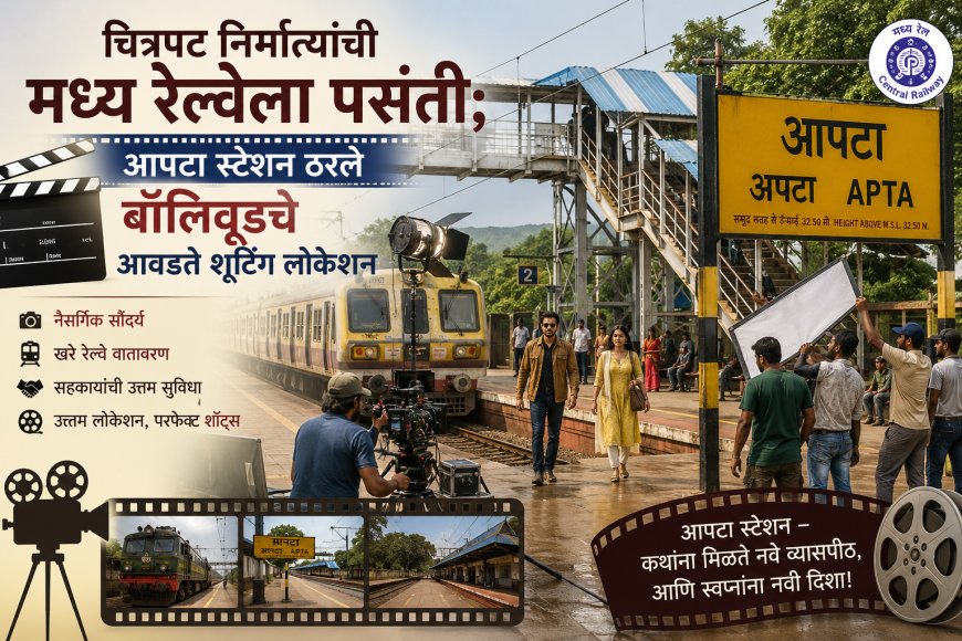 चित्रपट निर्मात्यांची मध्य रेल्वेला पसंती; आपटा स्टेशन ठरले बॉलिवूडचे आवडते शूटिंग लोकेशन