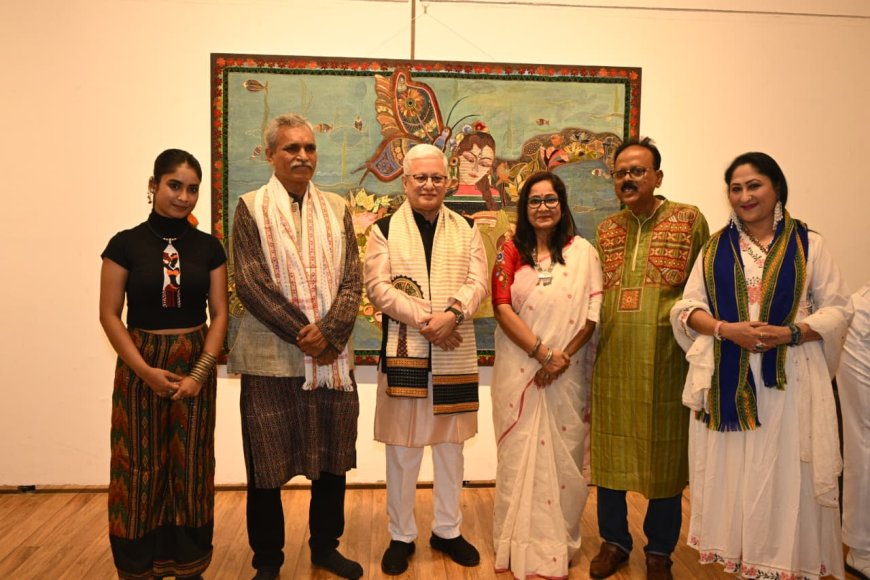 राज्यपालांच्या हस्ते तपती भौमिक मजूमदार यांच्या चित्र प्रदर्शनाचे उद्घाटन
