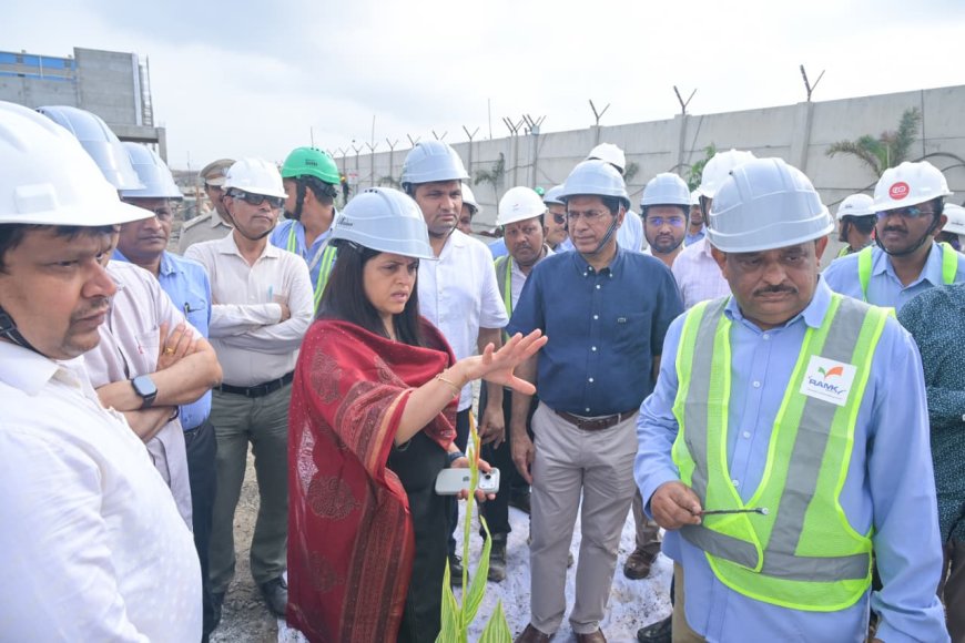 महानगरपालिका आयुक्त अश्विनी भिडे यांची देवनार बायोमायनिंग प्रकल्प व कन्नमवार नगर स्वच्छता चौकीला भेट