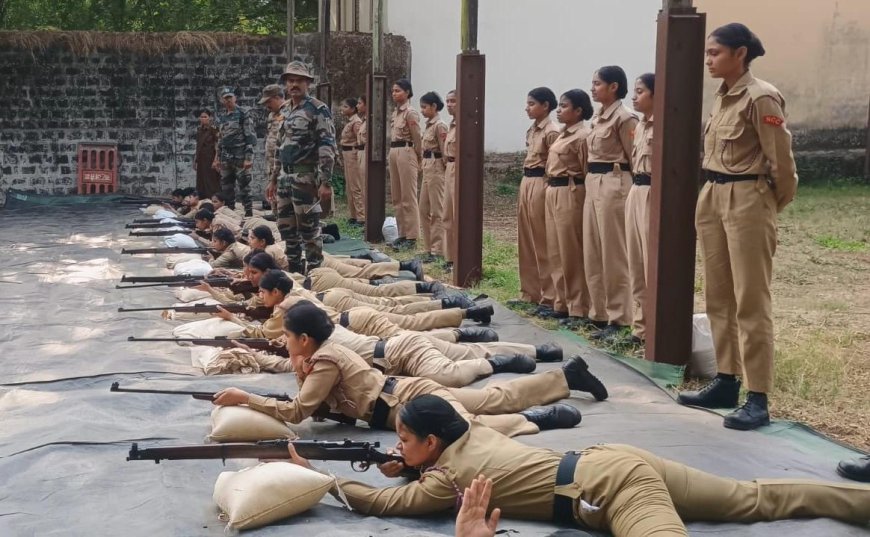 एनसीसी भवनमध्ये संयुक्त वार्षिक प्रशिक्षण शिबिर उत्साहात संपन्न; ३५० कॅडेट्सचा सहभाग