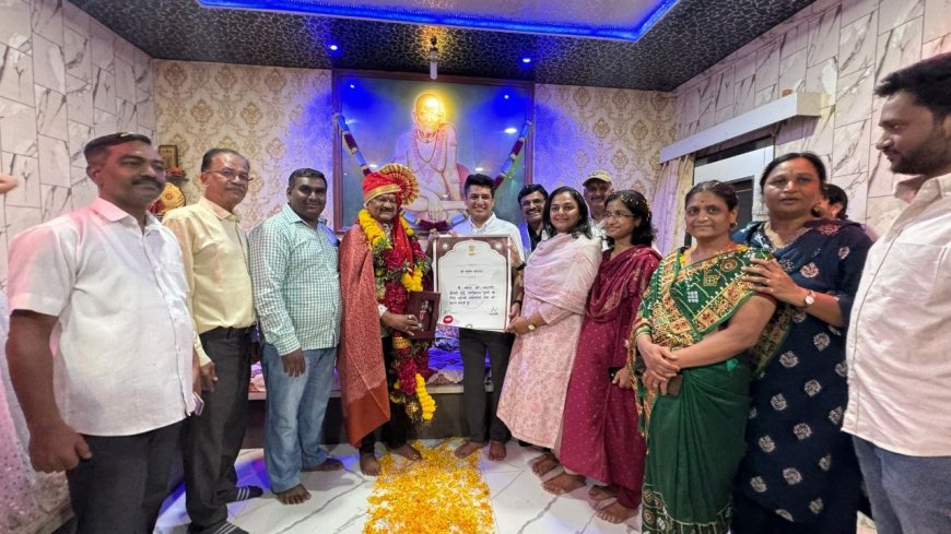 पद्मश्री रघुवीर खेडकर यांचे संगमनेरमध्ये जल्लोषात स्वागत; “हा तमाशा क्षेत्रातील प्रत्येक कलावंताचा सन्मान” – आमदार सत्यजीत तांबे