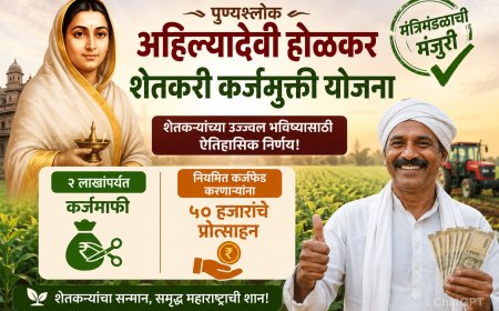 पुण्यश्लोक अहिल्यादेवी होळकर शेतकरी कर्जमुक्ती योजनेस मंत्रिमंडळाची मंजुरी; २ लाखांपर्यंत कर्जमाफी, नियमित कर्जफेड करणाऱ्यांना ५० हजारांचे प्रोत्साहन