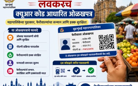 मुंबईतील फेरीवाल्यांना लवकरच क्यूआर कोड आधारित ओळखपत्र; महापौर रितू तावडे यांच्या प्रयत्नांना यश
