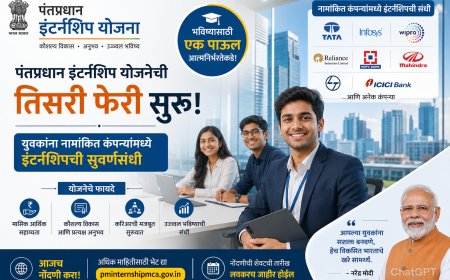 पंतप्रधान इंटर्नशिप योजनेची तिसरी फेरी सुरू; युवकांना नामांकित कंपन्यांमध्ये इंटर्नशिपची सुवर्णसंधी