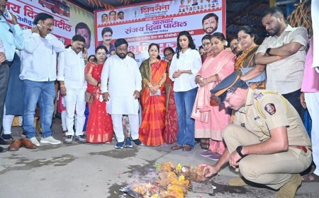 संजय दिना पाटील यांच्या पाठपुराव्याला यश; भांडुप स्टेशन परिसरातील बेस्ट चौकीच्या पुनर्बांधणीचे भूमिपूजन