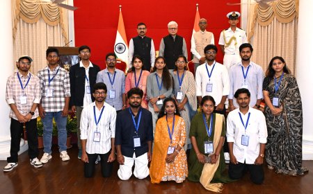 युवा संगम’ कार्यक्रमांतर्गत राज्यपाल जिष्णु देव वर्मा यांचा विद्यार्थ्यांशी प्रेरणादायी संवाद