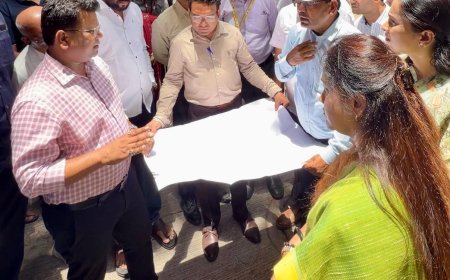 धनकवडी-कात्रज-आंबेगाव परिसरातील विकासकामांची आयुक्त नवल किशोर राम यांच्याकडून पाहणी; वाहतूक, अतिक्रमण आणि ड्रेनेज प्रश्नांवर तातडीच्या सूचना