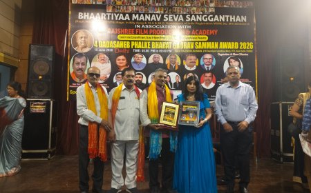 ज्येष्ठ समाजसेवक कमलेश पाटील यांना ‘दादासाहेब फाळके भारत गौरव सन्मान पुरस्कार - 2026’ प्रदान