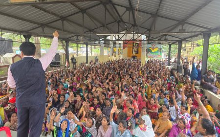 राष्ट्रीय श्रमिक आघाडीचा भव्य मेळावा; कर्मचाऱ्यांच्या प्रश्नांसाठी यशवंतभाऊ भोसले यांची ठाम भूमिका