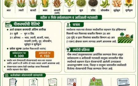 खरीप हंगाम 2026 साठी पीकस्पर्धा जाहीर; 11 पिकांसाठी शेतकऱ्यांना संधी