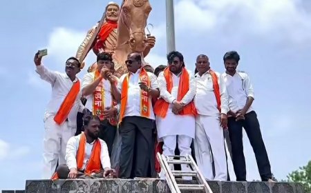 जनतेला दिलेला शब्द पूर्ण; आमदार सईद खान यांच्या पुढाकारातून पाथरीत छत्रपती शिवाजी महाराजांचा भव्य अश्वारूढ पुतळा साकार