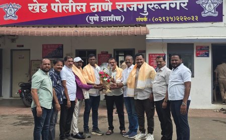 डिझेल चोरीचा गुन्हा अल्पावधीत उघडकीस; पिंपरी चिंचवड बस ओनर्स असोसिएशनकडून खेड पोलिसांचा सत्कार