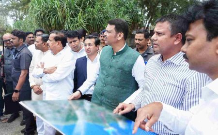 पालघरच्या विकासाला वेग; मुख्यमंत्री देवेंद्र फडणवीस यांनी वाढवण बंदर, बुलेट ट्रेनसह महत्त्वाच्या प्रकल्पांची केली पाहणी