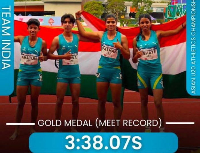 नाशिकच्या भूमिका नेहेतेची आशियाई स्पर्धेत सुवर्ण झेप; 4x400 मीटर रिलेमध्ये भारताला सुवर्णपदक