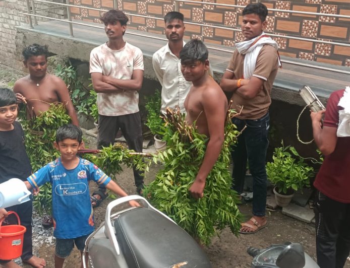 महागावात चिमुरड्यांची ‘धोंडी धोंडी पाणी दे’ दिंडी; पावसासाठी वरुणराजाला घातले साकडे