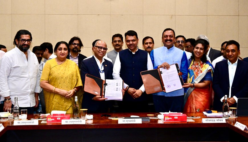 मुख्यमंत्री देवेंद्र फडणवीस यांच्या उपस्थितीत एअर इंडिया इमारत हस्तांतरण करार पूर्ण