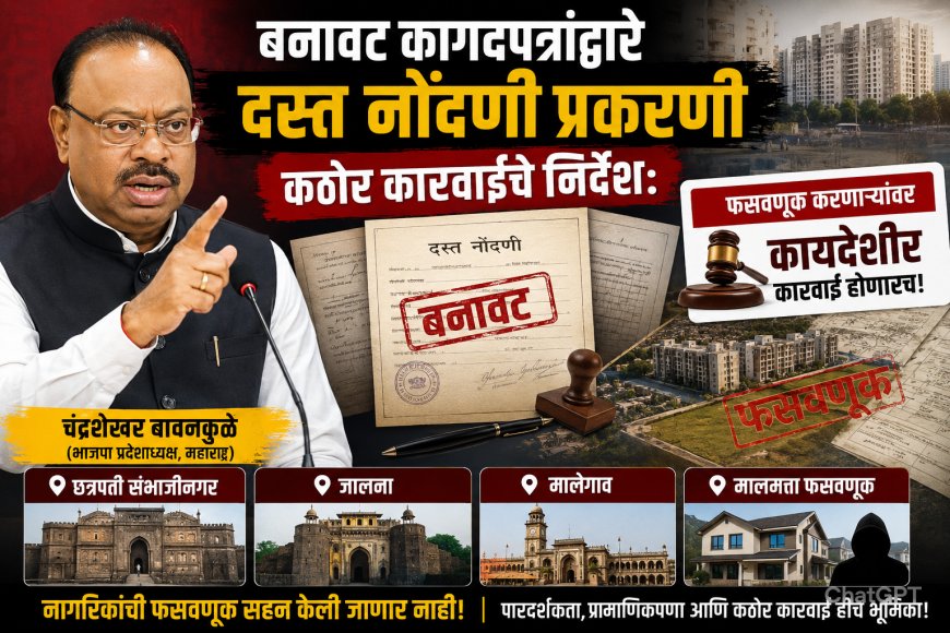 बनावट कागदपत्रांद्वारे दस्त नोंदणी प्रकरणी कठोर कारवाईचे निर्देश; पुढील मंगळवारपर्यंत अहवाल सादर करण्याचे आदेश