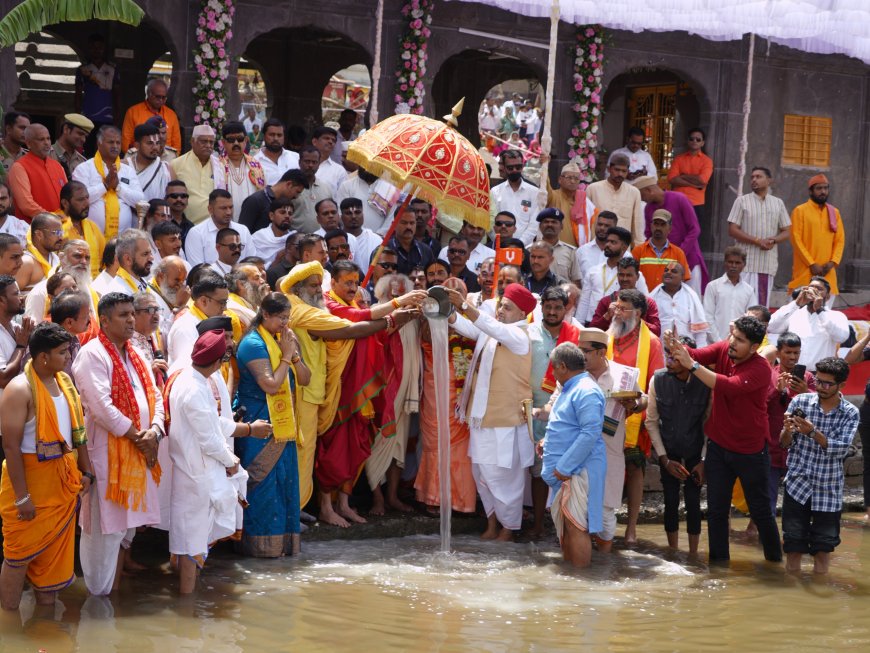 श्रीरामाच्या जयघोषात सिंहस्थ कुंभमेळा 2027 च्या तयारीचा शुभारंभ; ध्वजस्तंभ शिलान्यास पूजन सोहळा संपन्न