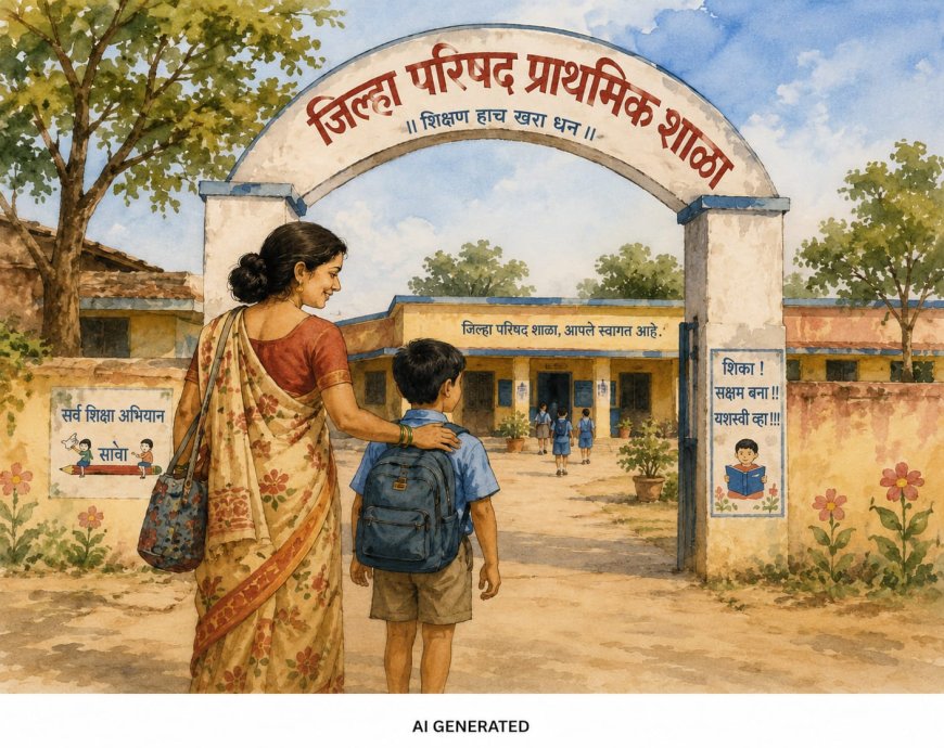 जिल्हा परिषद शाळांमध्ये प्रवेशासाठी आता लागतात रांगा; गुणवत्तेमुळे पालकांचा वाढता विश्वास